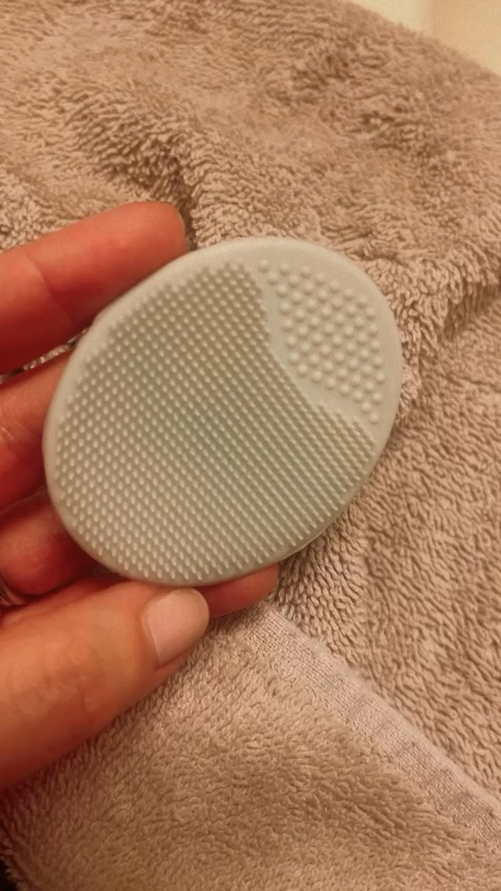 The most versatile, reusable face scrubber. 
:
I use this on my face daily with my cleanser. The tiny bristles make my face feel so clean. It can stick up on a mirror or inside of the shower wall. Perfect for travel and also perfect to clean a baby’s scalp, makeup brushes, etc. etc. This tiny scrubber is the BEST & has been my go to for years because it’s also so easy to keep clean unlike other brushes / scrubbies  

#LTKbeauty #LTKfamily
