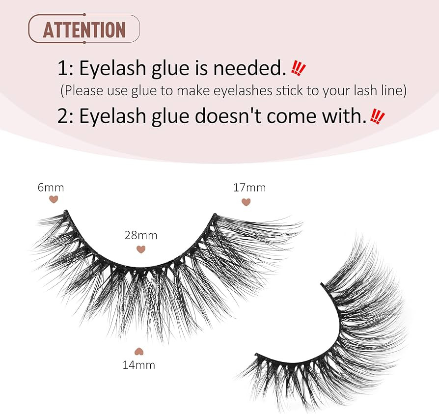 Onlyall Fox Eye Lashes Mink Lashes Cat Eye Lashes Fluffy False Eyelashes Fox Eye Lashes Long Eyel... | Amazon (UK)