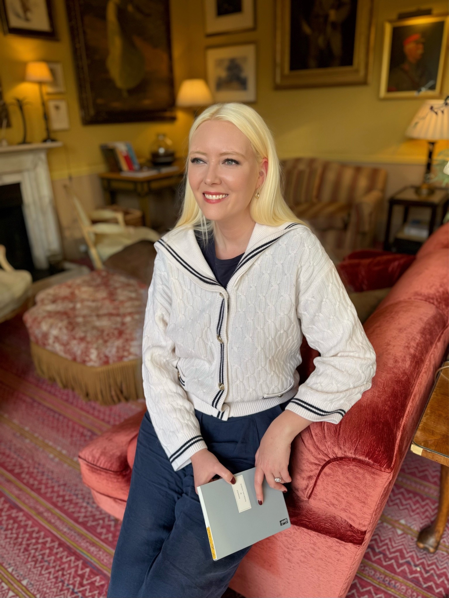 A sailor look for early autumn - this fabulous cable cardigan is on sale and is so effortlessly stylish worn with navy trousers or jeans!

Sailor Style Cable Cardigan in White (also available in Navy) - ON SALE at Maje 

Navy Puff Sleeve T Shirt - Boden

Navy Linen Wide Leg Trousers - Brora

#LTKsale #LTKluxury #LTKstyletip #LTKuk #LTKeurope #LTKautumn