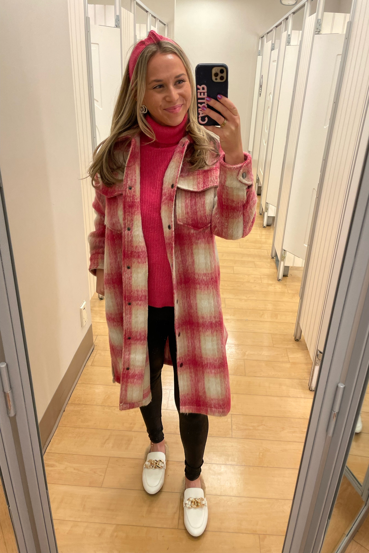 Pink work outfit inspo 💗 linking a similar pink plaid shacket since this one is sold out from Red Dress Boutique!


Winter outfit | work outfit | shacket | long coat | mules | faux leather leggings | Walmart | Amazon 

#LTKshoecrush #LTKworkwear #LTKstyletip