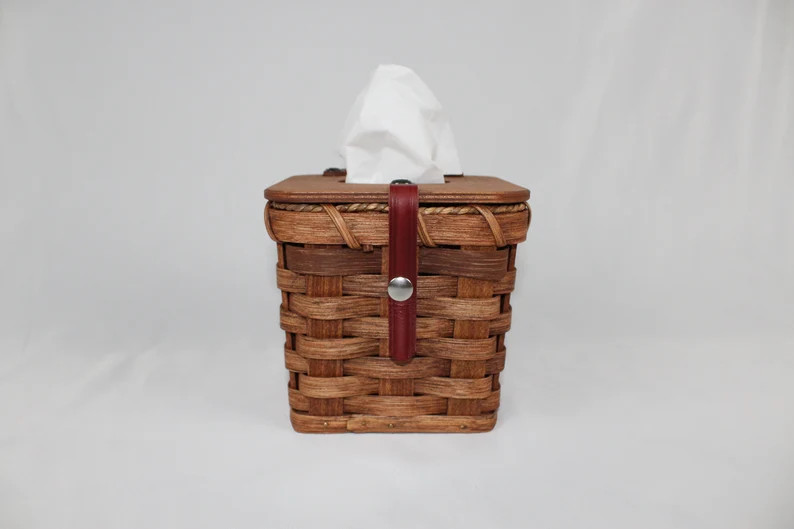 Amish Wicker Tissue Box Holder | Kleenex Box Cover - Etsy | Etsy (US)