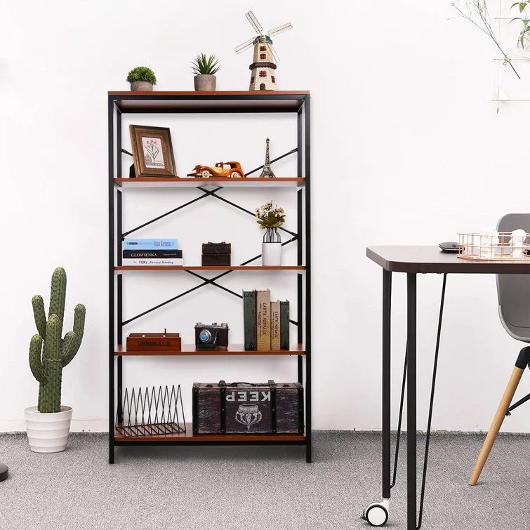 Crum Steel Etagere Bookcase | Wayfair North America