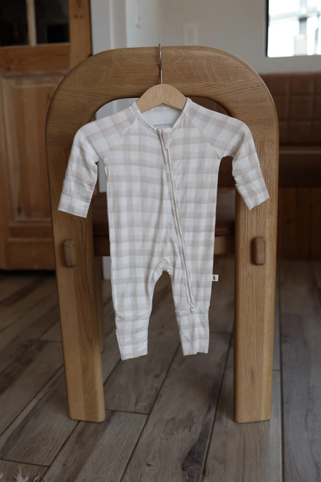 Bamboo Zip Pajamas | Gingham | Forever French