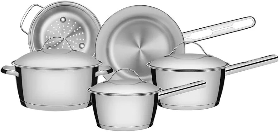 Jogo de Panelas com Fundo Triplo 5 Peças Tramontina Inox | Amazon (BR)