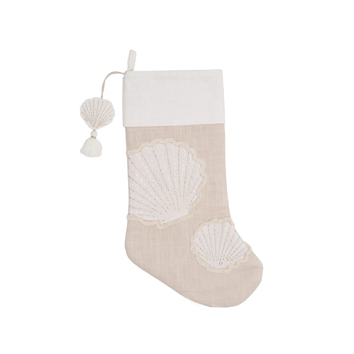 Gold Coast Seashell Stocking | Wayfair North America