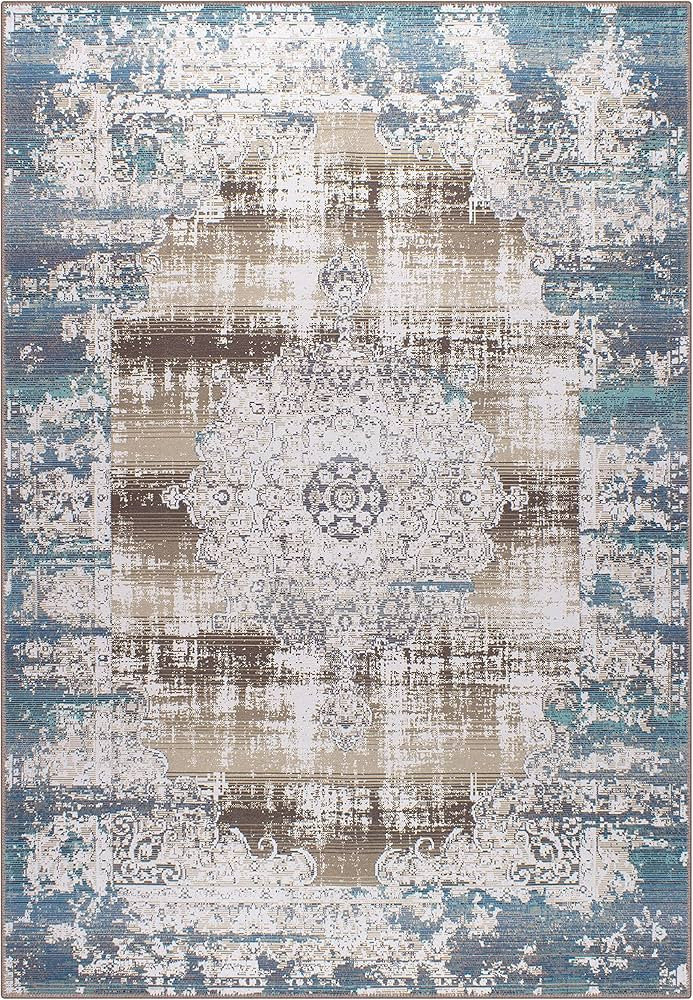 GLN Rugs Machine Washable Area Rug, Rugs for Living Room, Rugs for Bedroom, Bathroom Rug, Kitchen... | Amazon (US)
