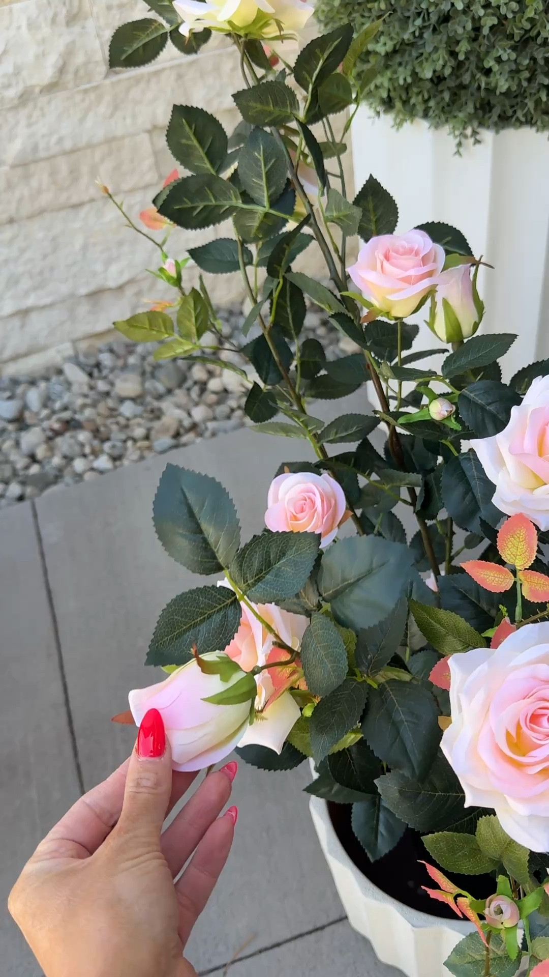 #AD This faux rose plant is exactly what I needed from @Wayfair . It is 45” tall and comes in 4 different colors. I love the pink. I am using these in a shaded area for outdoor use. #Wayfair #WayfairPartner #outdoor #wishyouwerehere 
.
I am sharing so many beautiful finds that will create the perfect outdoor space to relax and play! 

#LTKHome #LTKSeasonal #LTKSaleAlert