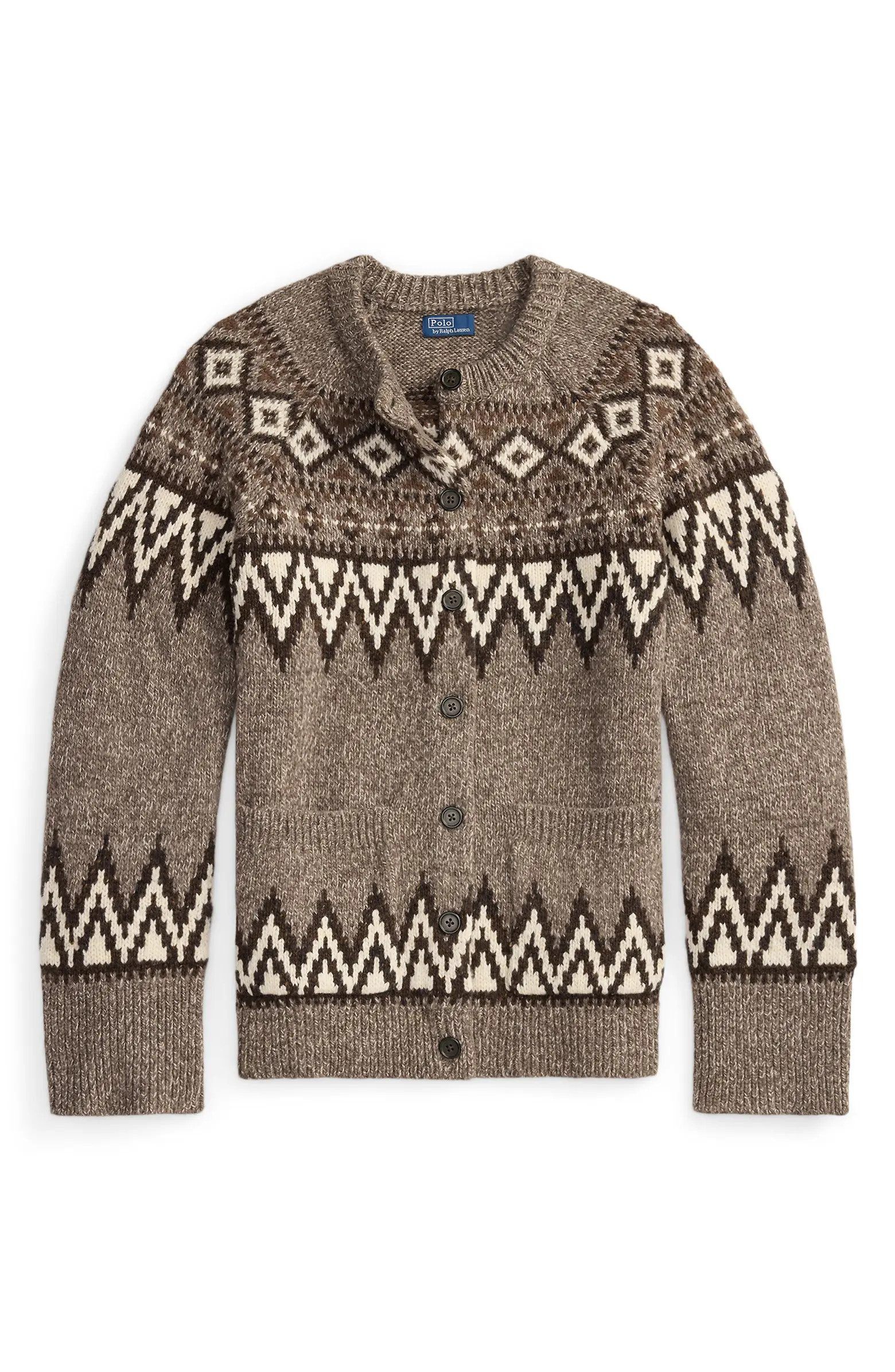 Polo Ralph Lauren Fair Isle Wool Blend Cardigan | Nordstrom | Nordstrom