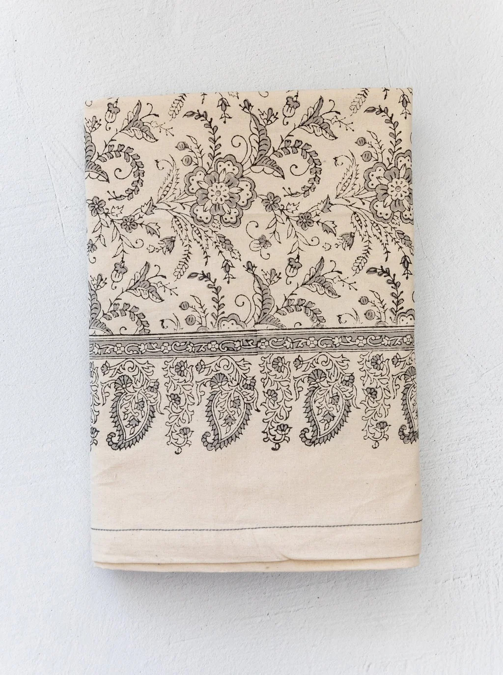 Slate Block Print Tablecloth | House of Jade Home
