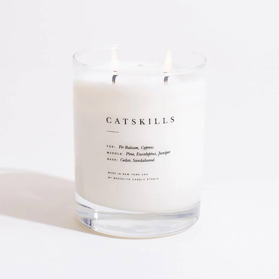 Brooklyn Candle Studio Catskills Classic 2 Wick Candle - Luxury Scented Candle, Vegan Soy Wax, Ha... | Amazon (US)