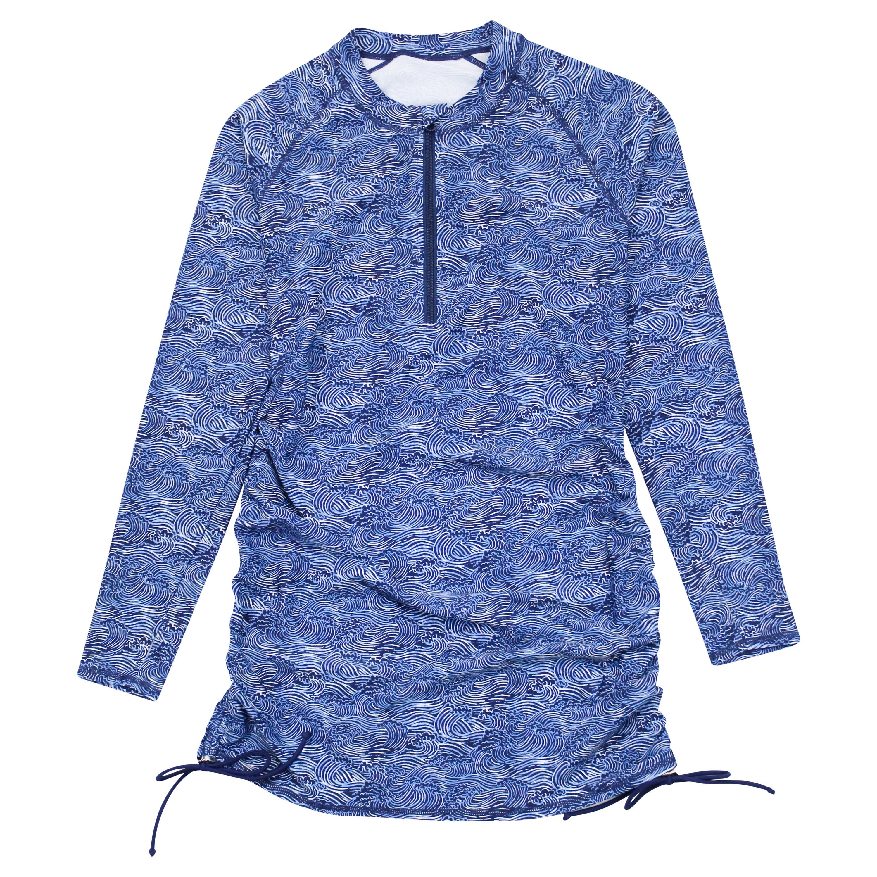 Women's Half Zip Swim Dress Cover Up | "Ocean Breeze" | SwimZip