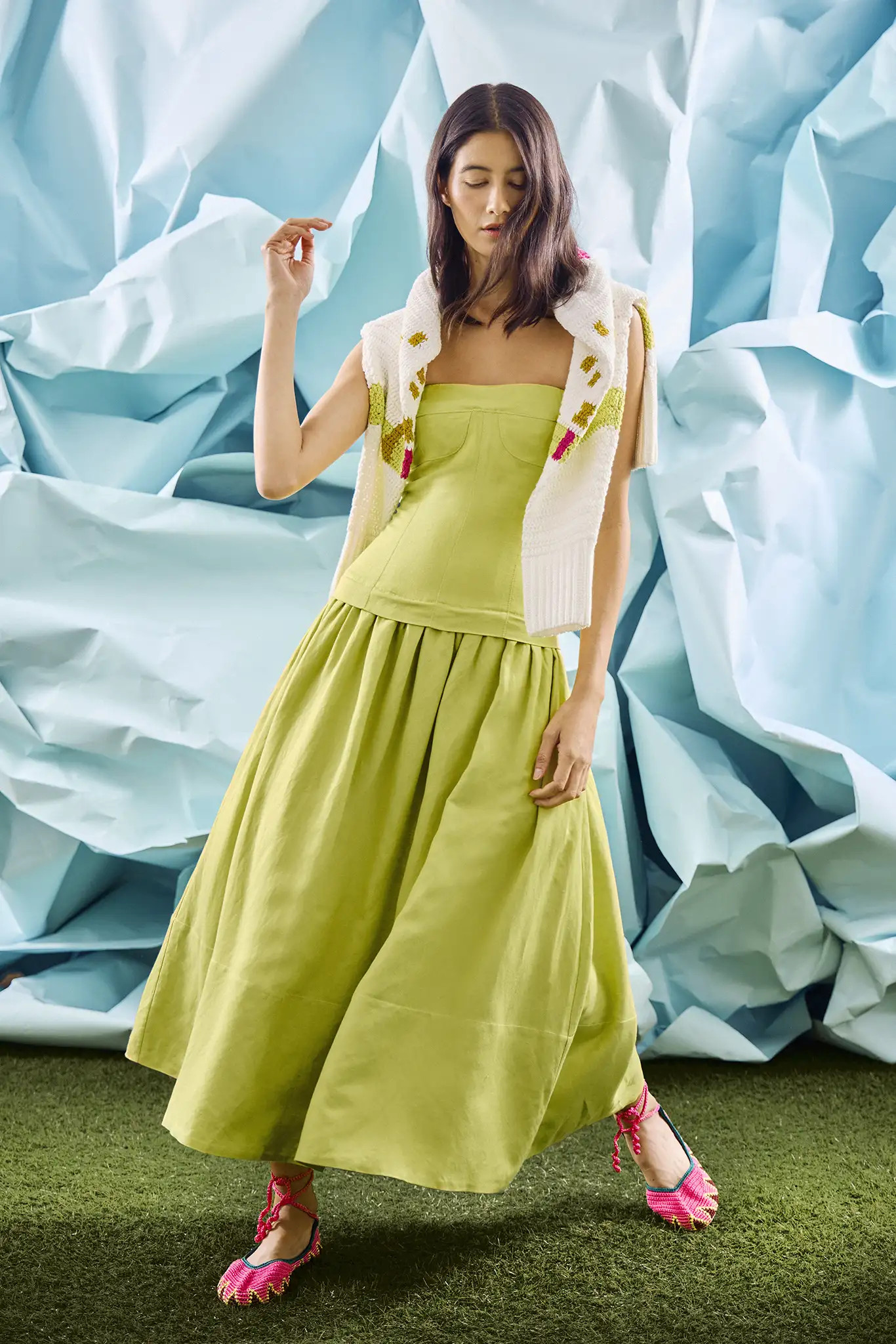 Maren Dress | Strapless Drop Waist Dress | Hunter Bell | Hunter Bell