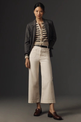 The Colette Cropped Wide-Leg Pants by Maeve: Corduroy Edition | Anthropologie (US)