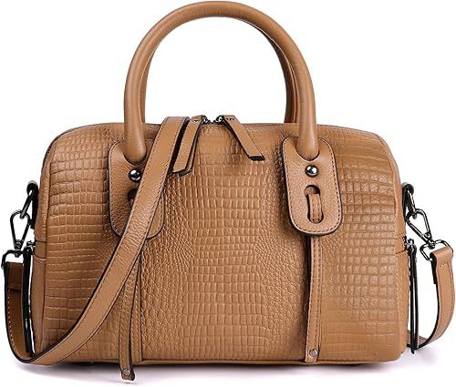 Fabiano Martino Tote Bag Crocodile Top Leather Large-capacity Designer Satchel Cross-Body Purse | Amazon (US)