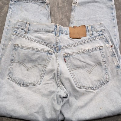 Levis 579 Baggy Vintage 90s Thrashed Faded Distressed Grunge Denim Jeans 33x30 | eBay | eBay US