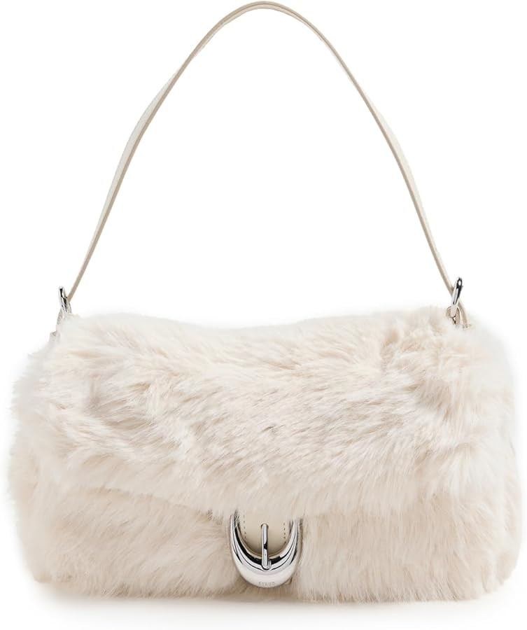 STAUD Women's Harlow Faux Fur Shoulder Bag | Amazon (US)