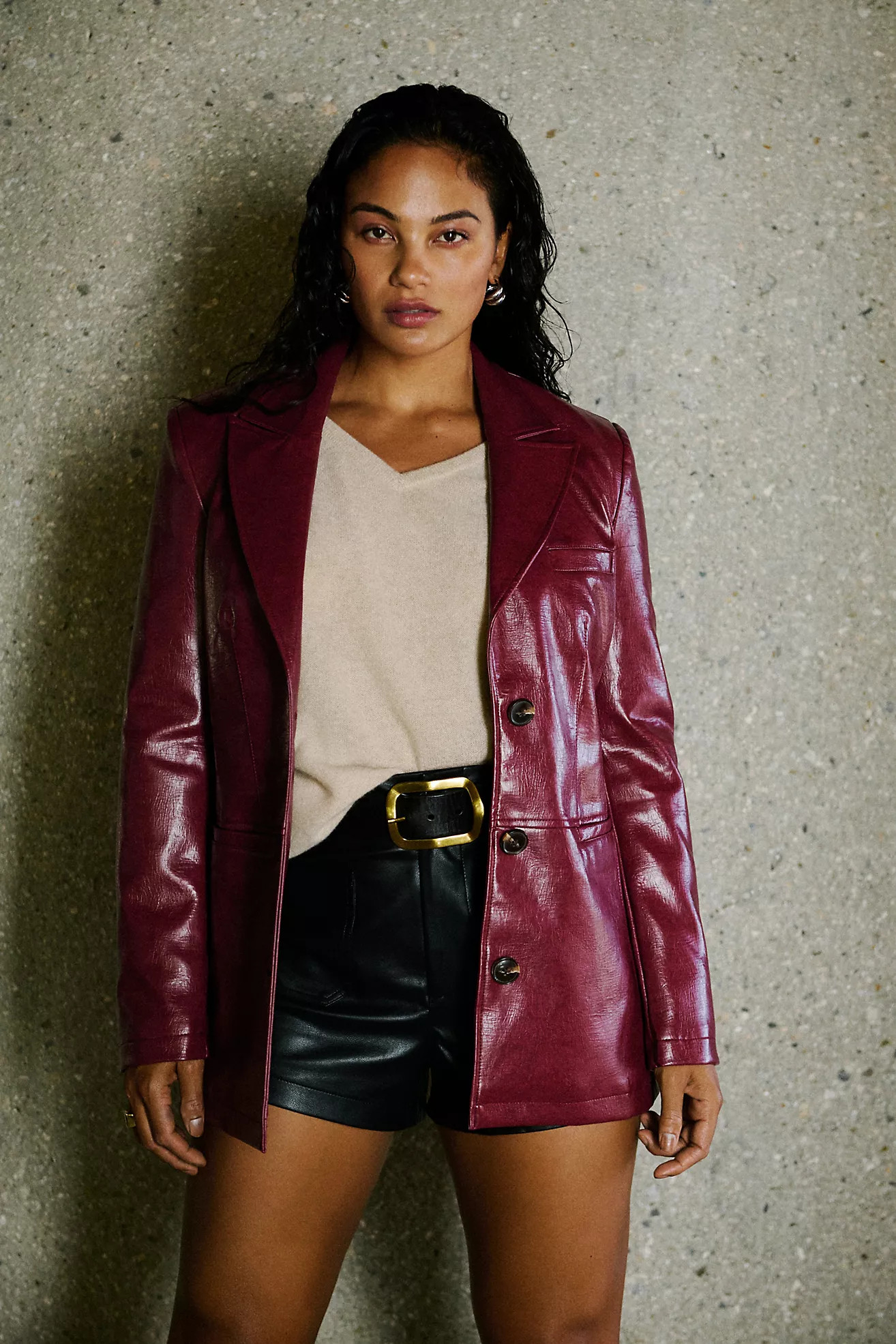 Maeve Faux Leather Jacket | Anthropologie (US)