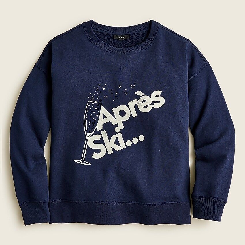 University terry "Après Ski" sweatshirt | J.Crew US