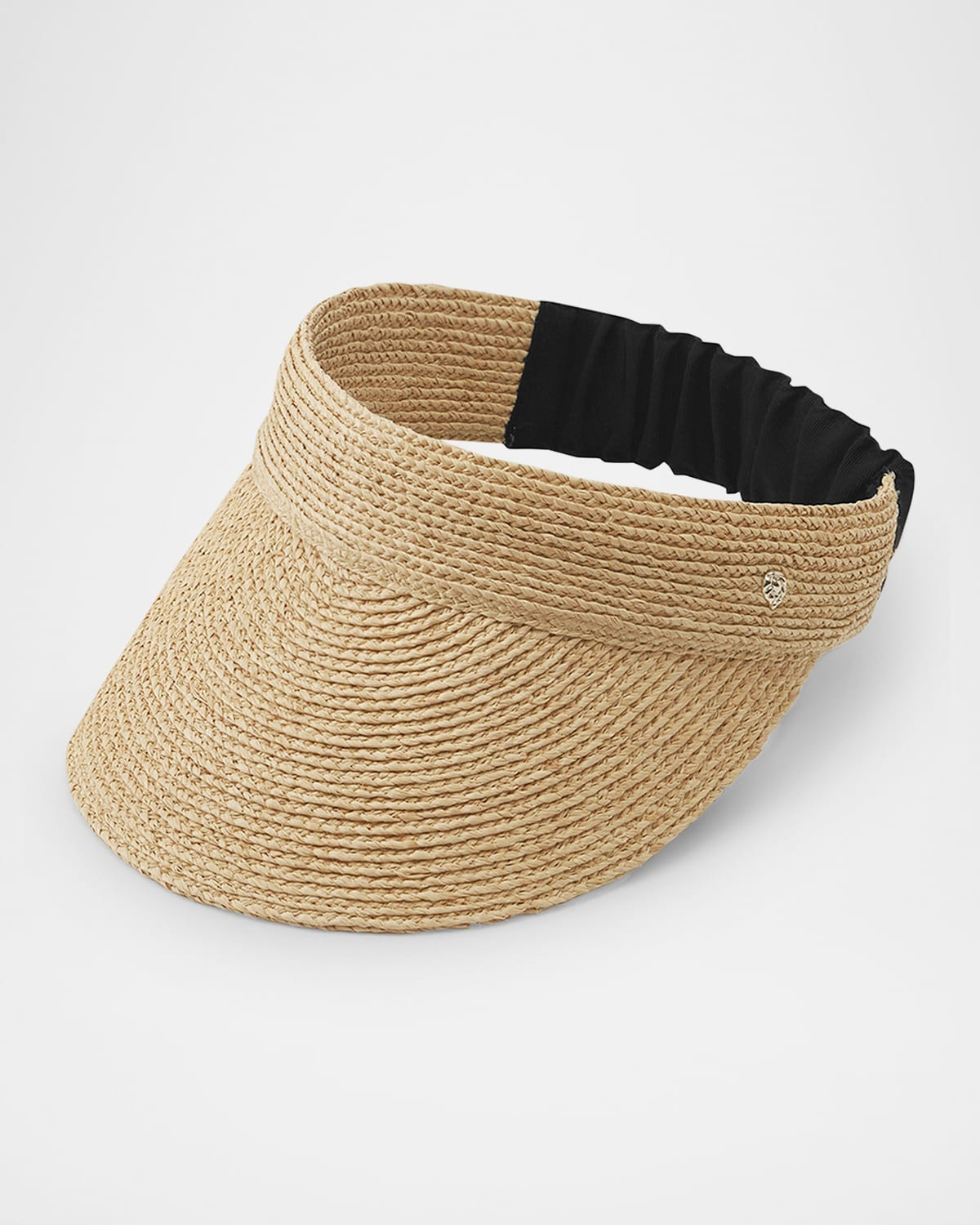 Medea Classic Straw & Ribbon Visor | Neiman Marcus