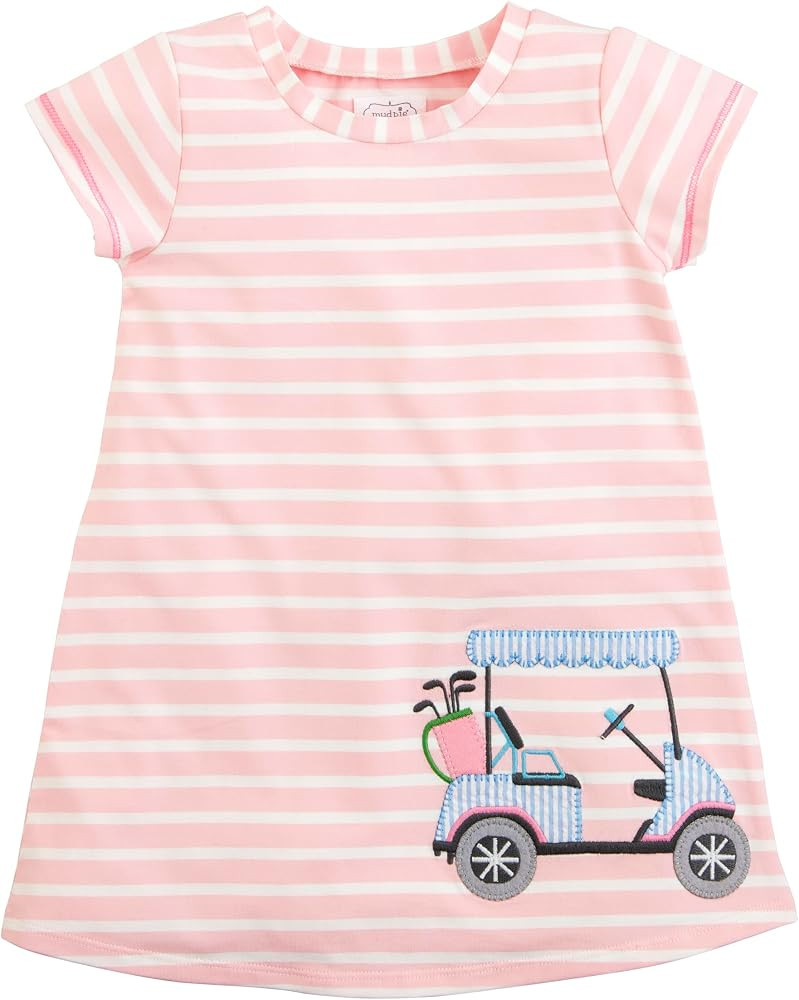 Mud Pie Girls' One Size Baby Girlgolf Tshirt Dress | Amazon (US)