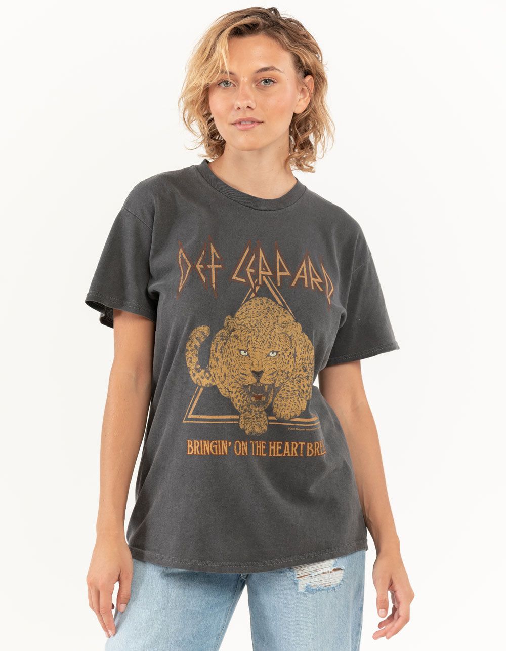 THE VINYL ICONS Def Leppard Heartbreak Womens Tee | Tillys