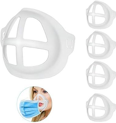 3D Mask Support Frame Silicone Mask Bracket for Lipstick Protection Soft Comfortable Breathing Wa... | Amazon (US)