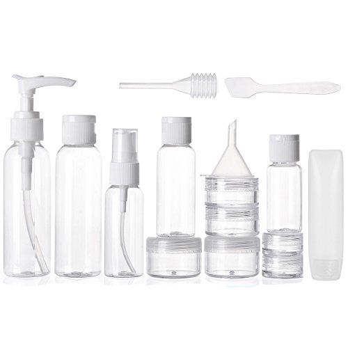 Alink 16pcs Travel Size Toiletry Bottles Set, TSA Approved Clear Cosmetic Makeup Liquid Containers w | Amazon (US)