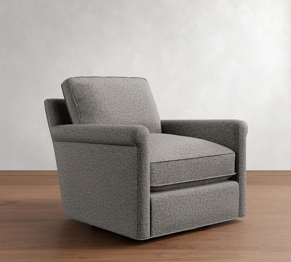 Tyler Roll Arm Swivel Chair | Pottery Barn (US)