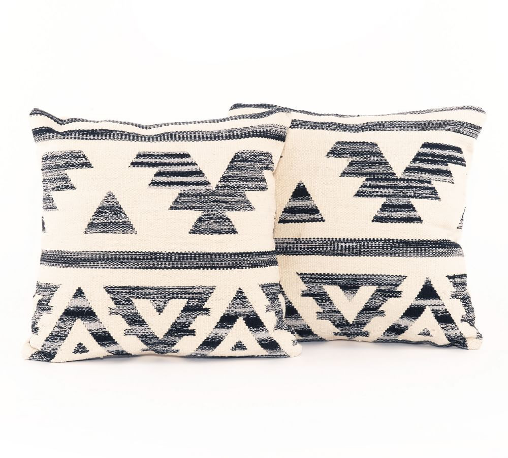 Ezra Cotton Pillow - Set Of 2 | Pottery Barn (US)