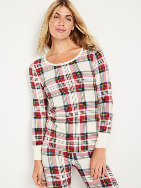 Waffle-Knit Pajama Top for Women | Old Navy (US)