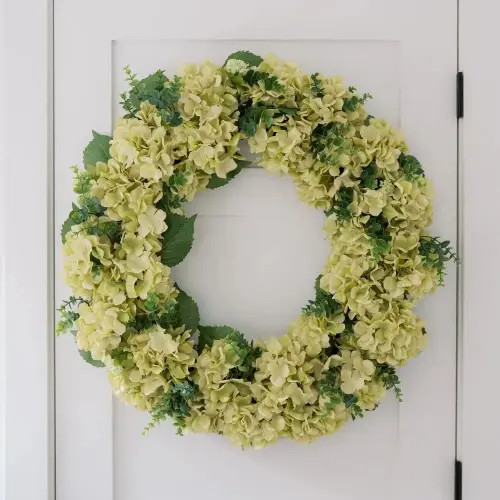 CG Hunter 30" Light Green Hydrangea Wreath at Nordstrom, Size Large | Nordstrom