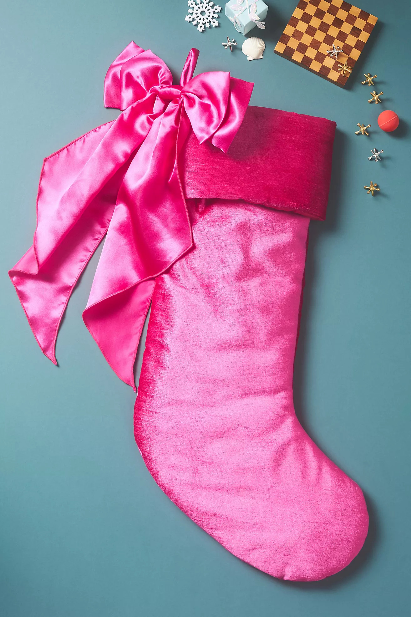 Velvet Bow Stocking | Anthropologie (US)