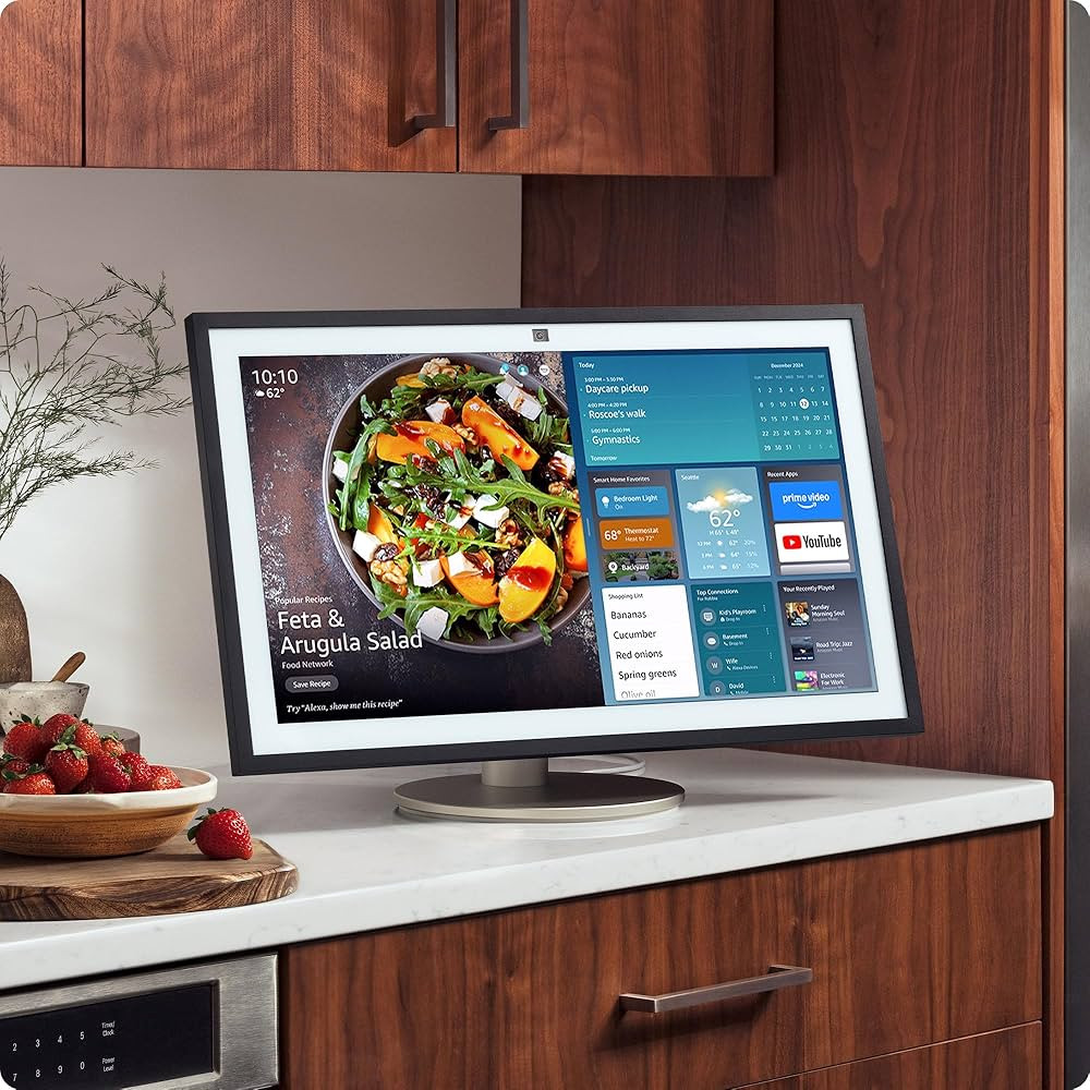 Echo Show 21 (2024 release) with Amazon Premium Adjustable Stand | Amazon (US)