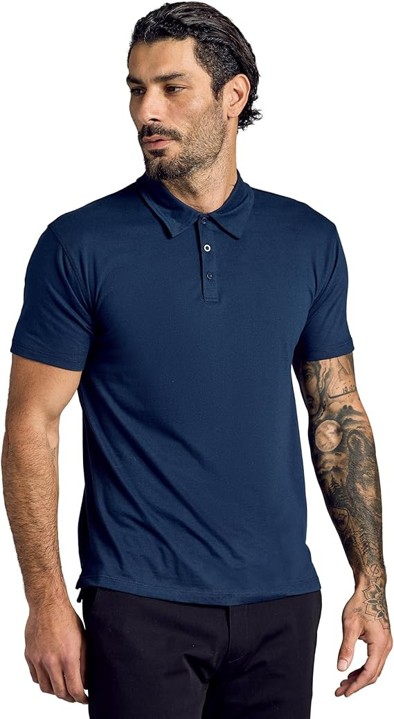 True Classic Polo Shirts for Men – Mens Polo Shirts Short Sleeve Cotton, Dry Fit Golf Shirt for... | Amazon (US)