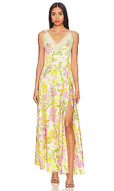 Free People All A Bloom Maxi Dress In Lily Combo from Revolve.com | Revolve Clothing (Global)