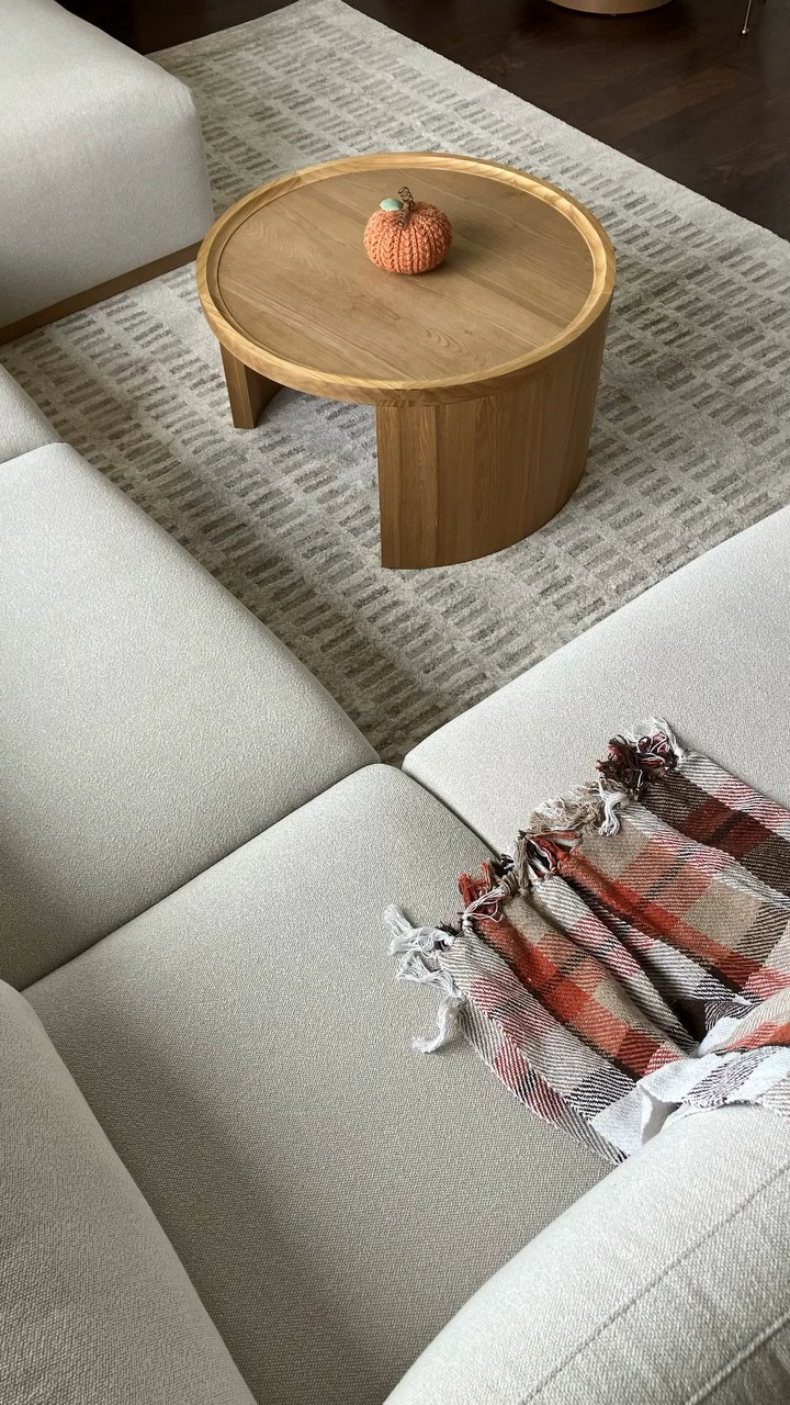 We had fun skating in the empty living room and eating all our meals on the floor in here this summer, but it’s a bit more cozy now. ☺️ 

Next up: work on the mantle, add a lamp, and grab some cozy throw pillows! 

Nothing makes me happier than making this house a home again. And just in time for fall! 🍁🧡

If you’d like any links or want to know where anything is from, just send me a DM and I’m happy to share!

! #modularsofa #costcofinds #amberlewisxloloi #loloirugs #cozyminimalist #livingroominspo #peacefulspaces #neutralhome