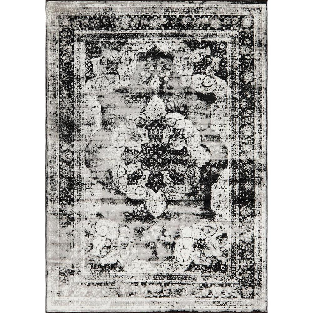 Unique Loom Sofia Salle Garnier Black 7' 0 x 10' 0 Area Rug | The Home Depot