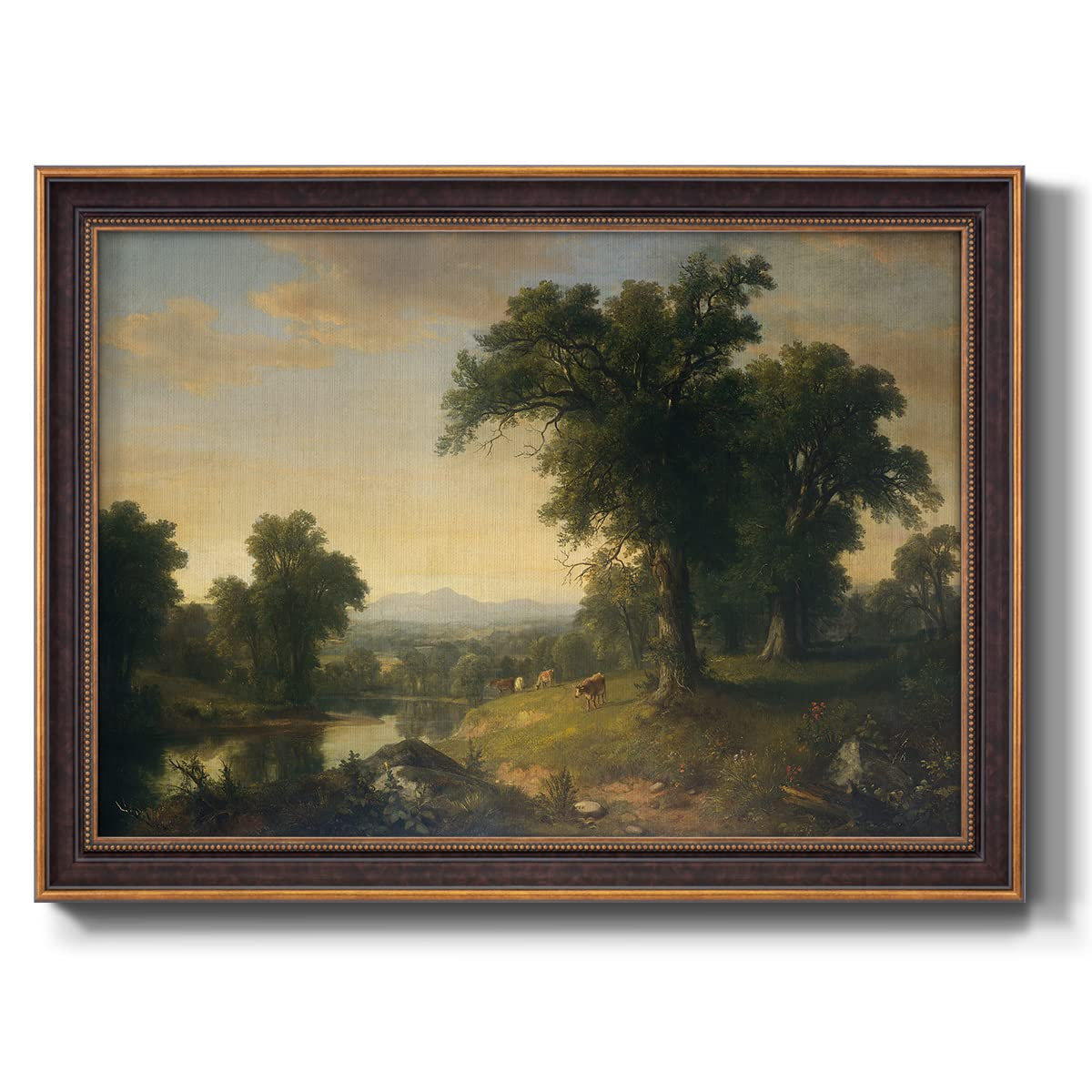 Renditions Gallery Nature Wall Art Bronze & Gold Framed Prints A Pastoral Scene of Landscape Abstract Art Paintings for Bedroom Dining Living Room Office Home Kitchen Wall Decor - 23"X32" | Amazon (US)