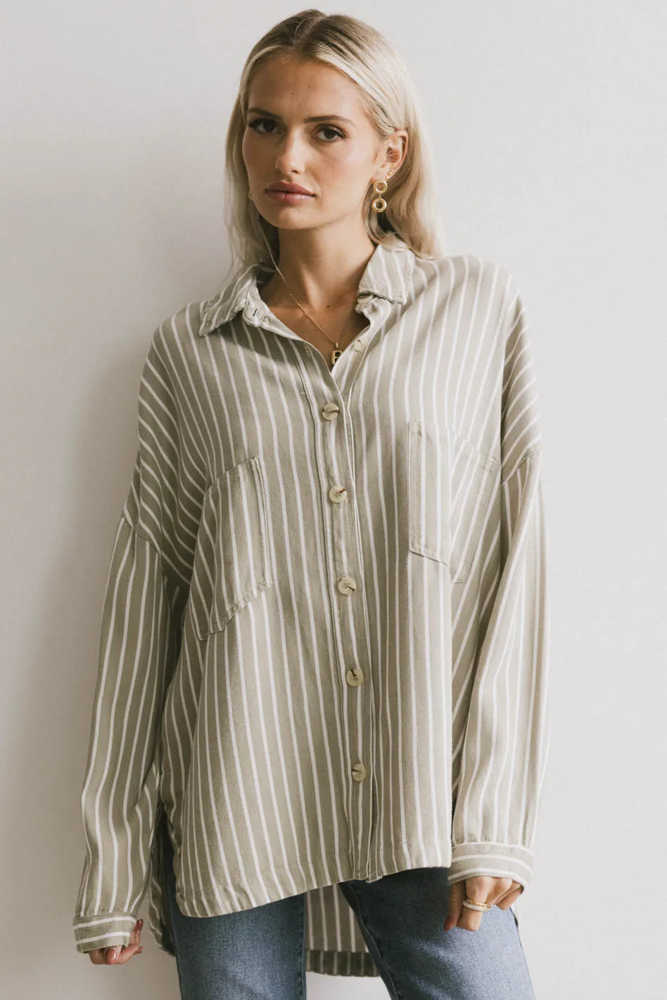 Ezti Striped Button Up | Böhme US