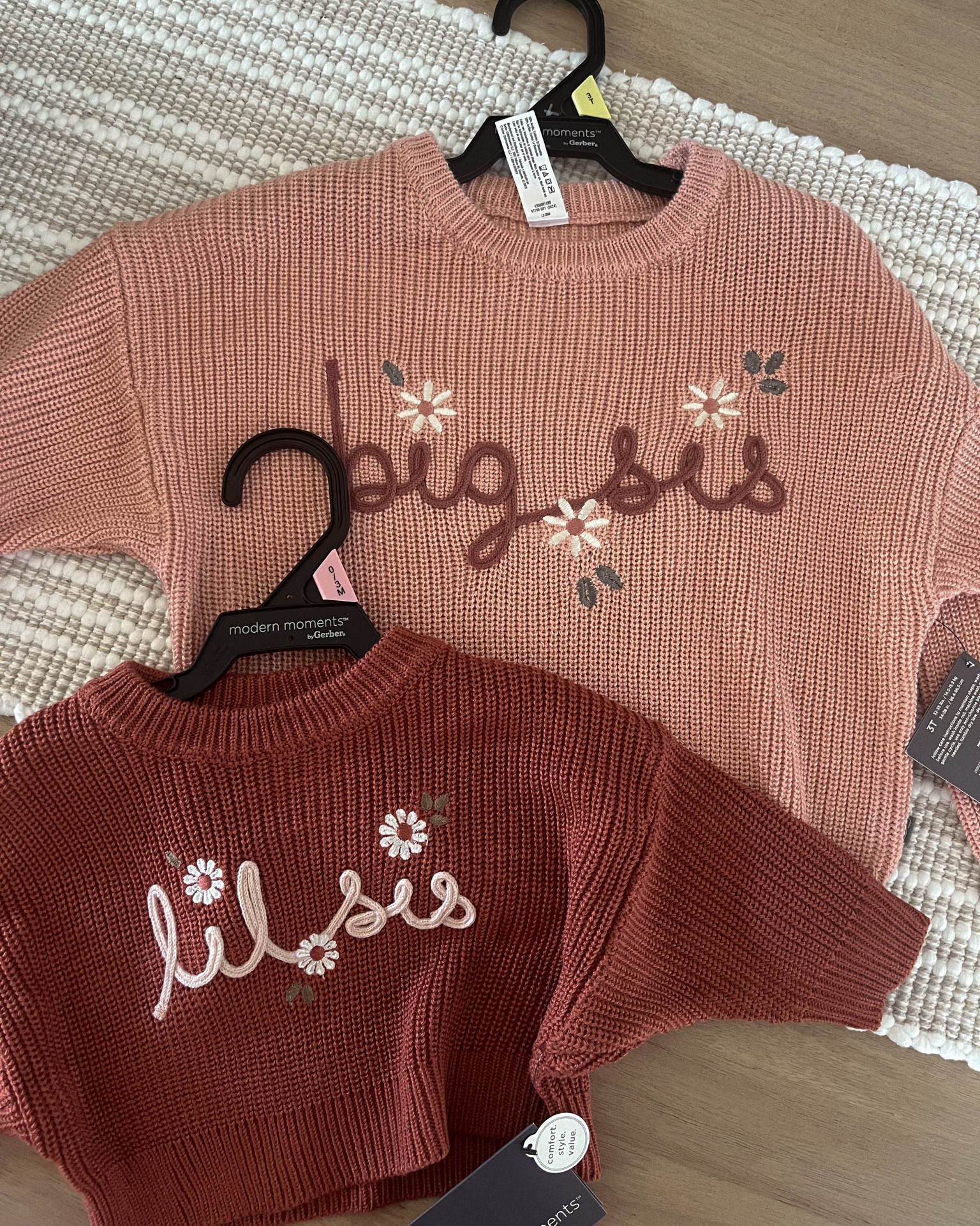 The cutest matching sister sweaters for fall! 🫶🏼🍂🎀 

#LTKSeasonal #LTKKids #LTKFamily