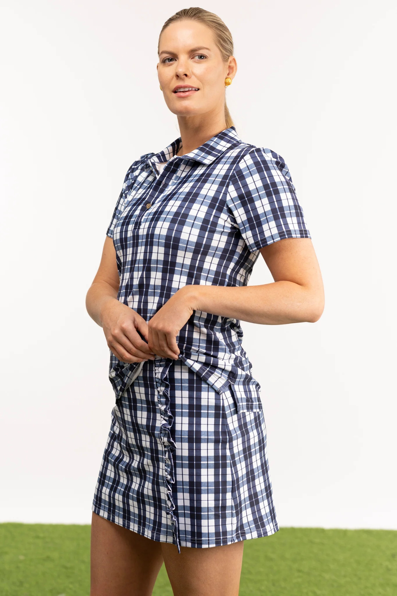The Blaire Skort - Mariners Plaid | Smith and Quinn
