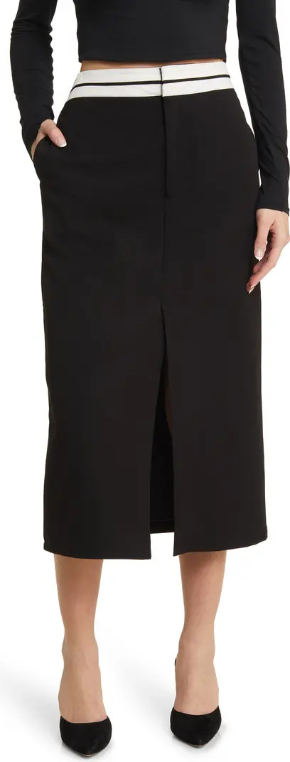Nikki Stripe Waistband Trouser Skirt | Nordstrom Rack