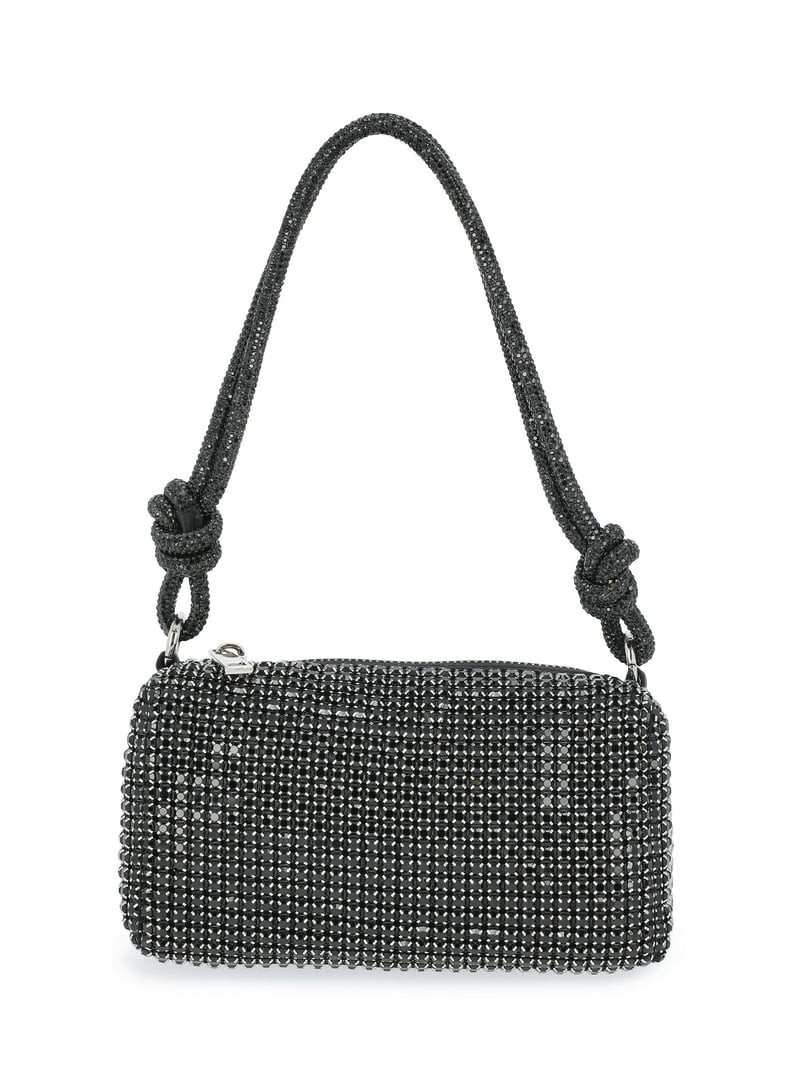 Scoop Women's Rhinestone Party Bag, Black | Walmart (US)