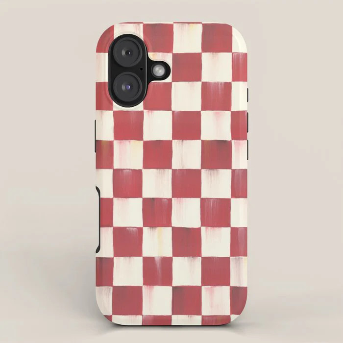 Society6 x Mackenzie Childs Cherry Check iPhone Case | Society6
