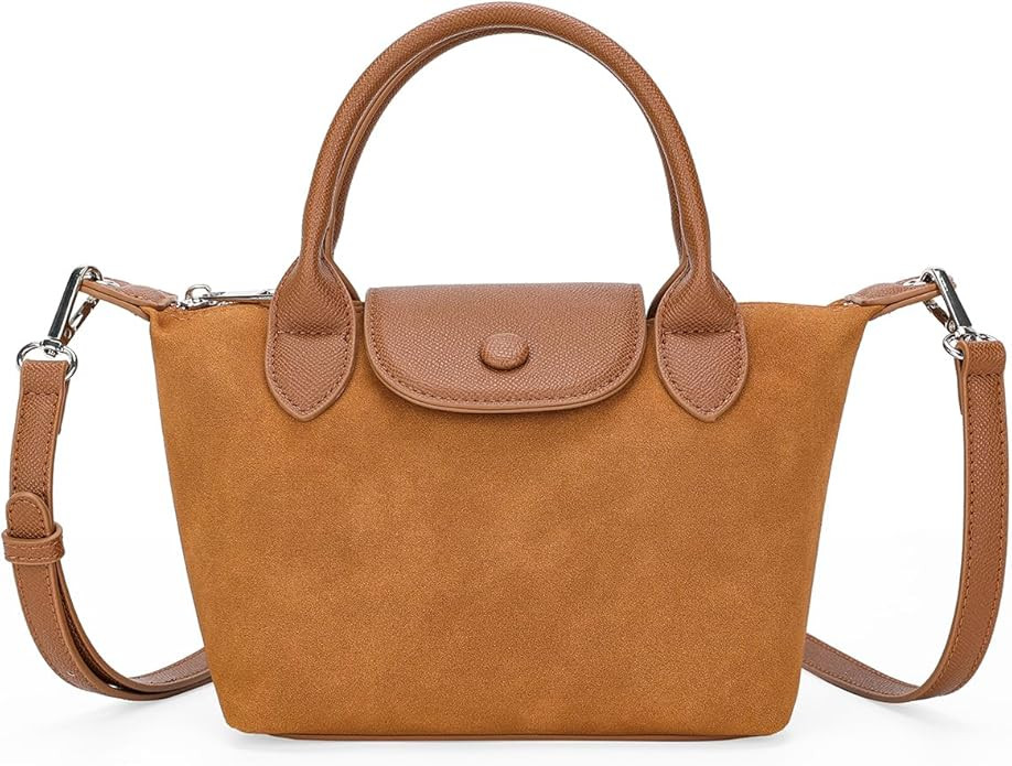 Quilted Crossbody Bags for Women, Lightweight Hobo Shoulder Bag, Casual Tote Handbags Autumn Sued... | Amazon (US)