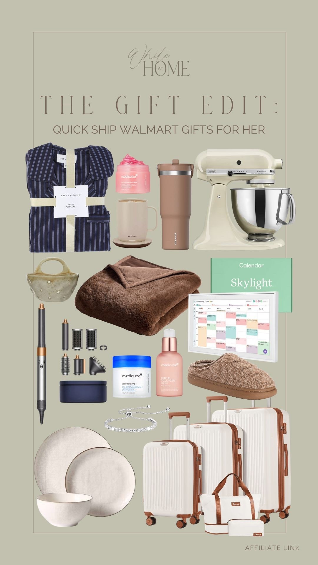 Quick ship gifting ideas for her! All of these Walmart finds and favorites are available to ship quickly and arrive before Christmas. Everything from cozy pajamas to baking favorites, home technology I love, the best affordable skincare, travel finds, and more! Something for her no matter her interests! 

#LTKHoliday #LTKGiftGuide
