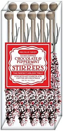 Melville Dark Chocolate Peppermint Stirrers (Set of 10) | Amazon (US)