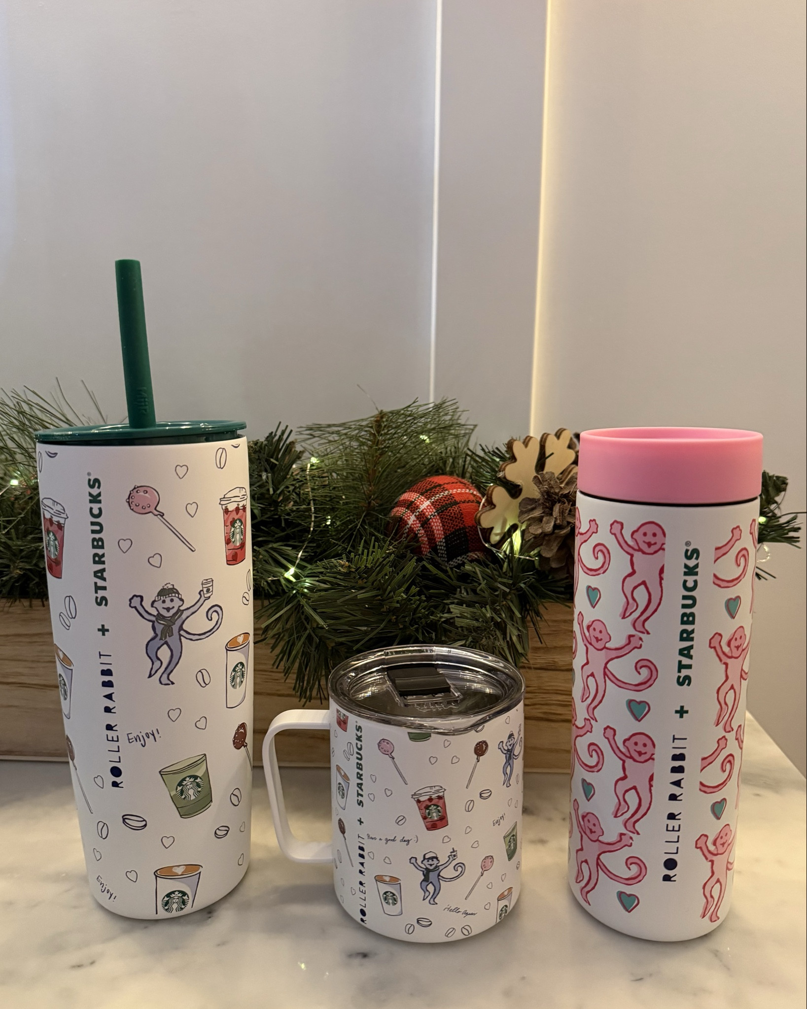 Great last minute gift ideas!!🎁🎄🤩 I’m so happy that I got my 3 favorite cups from this fun collab!!!!🙌🥰 I love the playful hand-drawn prints and patterns on these!!😍 I resisted the first time when I saw these and took this as a sign to get them!😂 You can still find the NEW @rollerrabbitofficial + @starbucks collection @target Starbucks!!🎯😍 I took some closeups to show you the details more and texture on them!!😉 All these are MiiR stainless steel! Five Starbucks designs with 3 iconic prints for the holiday season and an exclusive Starbucks Card!!☺️ I still didn’t see that one tumbler with the monkey mas festive print, but found it online!😄 If you can’t these, I linked the whole collection for you and some arrive before Christmas!!😊 Which one is your favorite cup?🤔 

#starbucks #starbuckskeychain #targetmomof10 #starbuckstumbler  #starbucksholidayrelease #starbuckshaul #starbucksholidayfinds #RollerRabbit #RollerRabbitforStarbucks #lastminutegiftideas #stockingstuffers  #starbucksholiday2025 #starbuckschristmas #coffeeaddict #coffeelover #giftideas


#giftsforher #giftguide #hostessgift #coworkergift 
Secret Santa, white elephant gift 


#LTKSeasonal #LTKHoliday #LTKGiftGuide