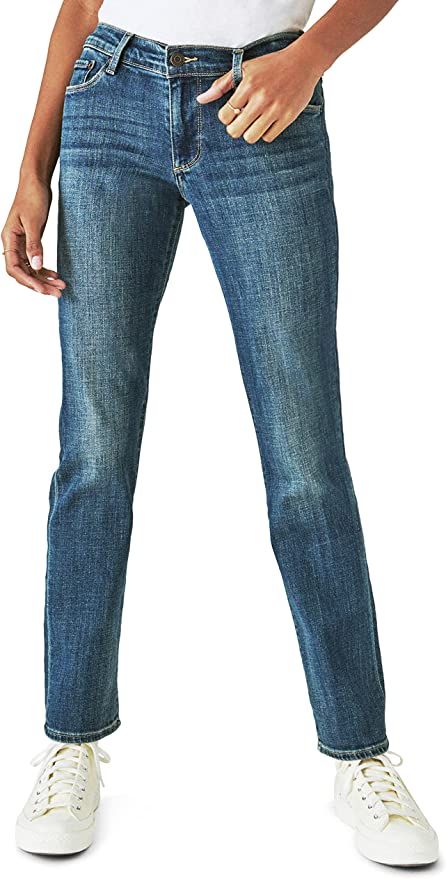 Lucky Brand Women's Mid Rise Sweet Straight Jeans | Amazon (US)