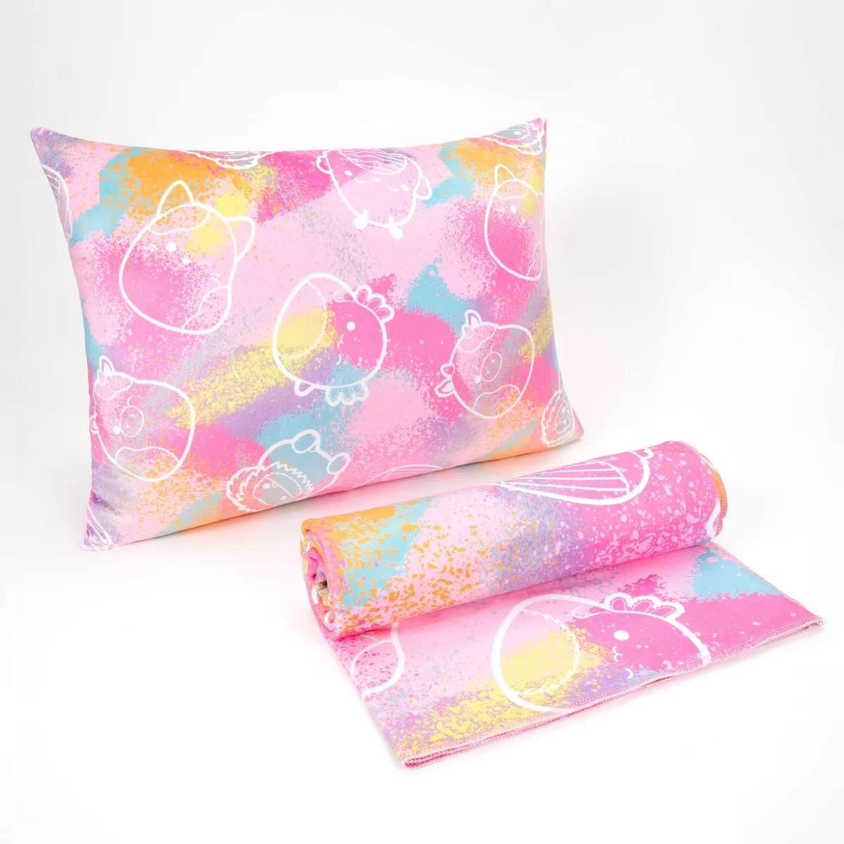 SquishPillow Kids' Pillow Throw Gift Set Mallow Nights Pink | Target